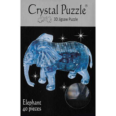3D ELEPHANT CRYSTAL PUZZLE