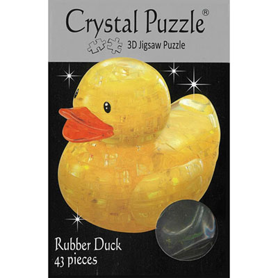 3D RUBBER DUCKIE CRYSTAL PUZZL 3D RUBBER DUCKIE CRYSTAL PUZZL