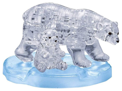 3D POLAR BEARS CRYSTAL PUZZLE