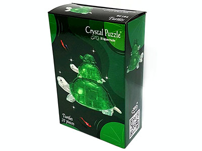 3D TURTLES CRYSTAL PUZZLE