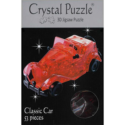 3D RED CLASSIC CAR CRYSTAL PUZ 3D RED CLASSIC CAR CRYSTAL PUZ