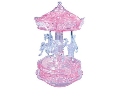 3D PINK CAROUSEL CRYSTAL PUZZL