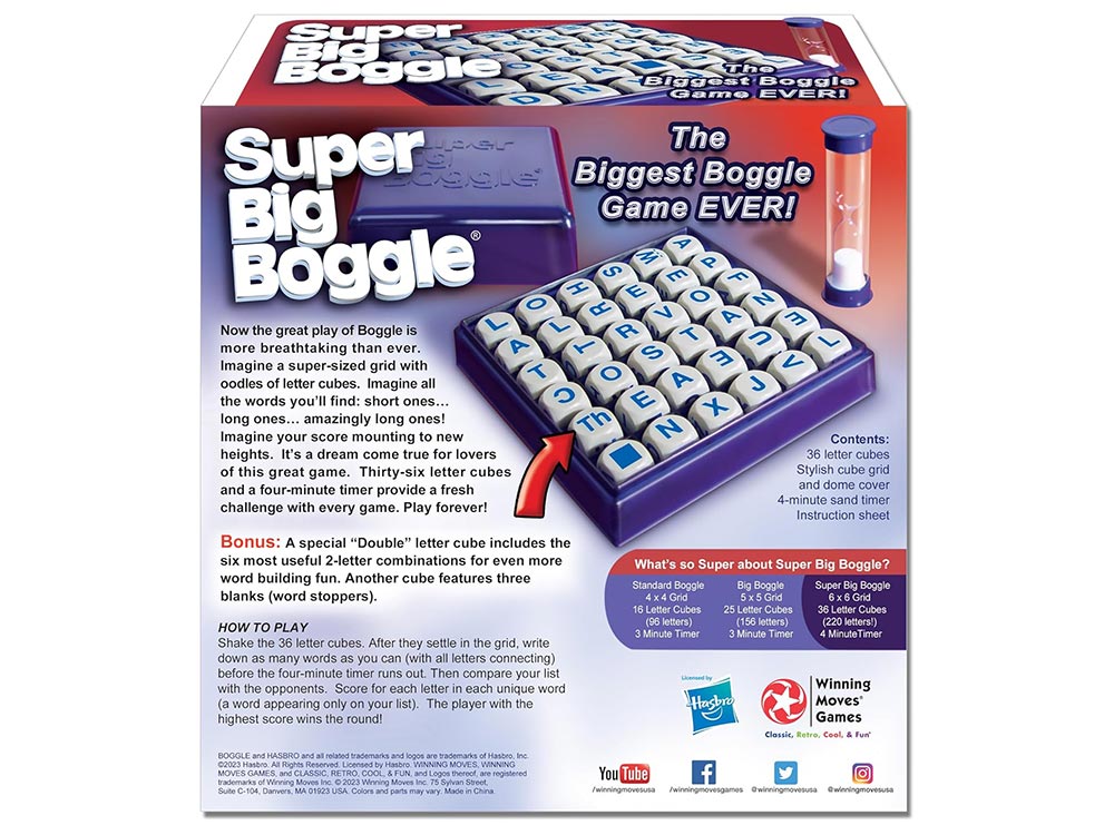 BOGGLE, SUPER BIG BOGGLE