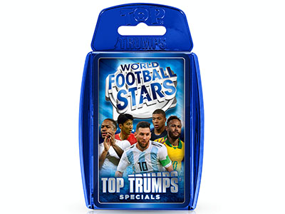 TOP TRUMP WORLD FOOTBALL STARS